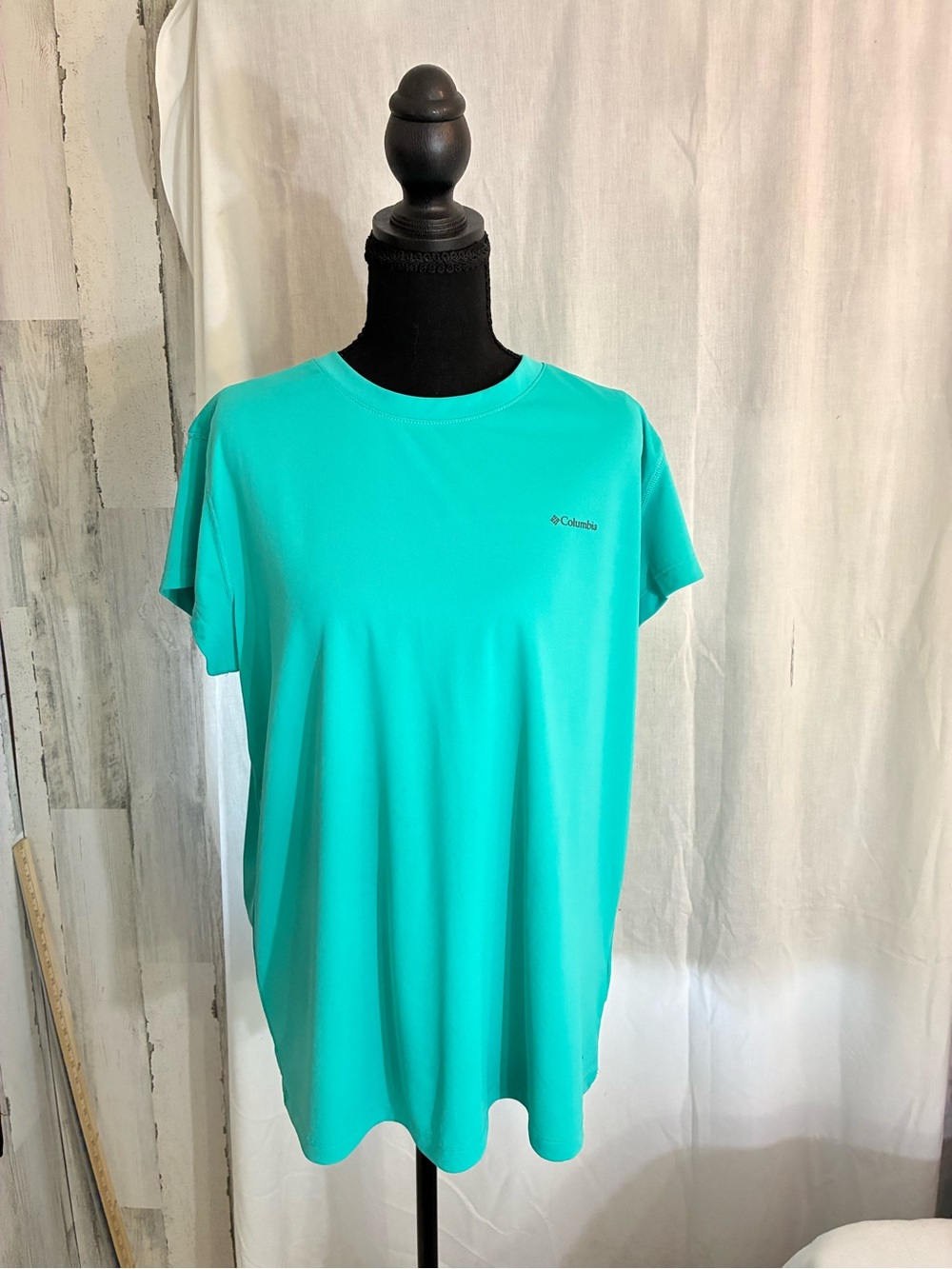 Columbia Women's Teal Short-Sleeve Performance Tee Omni freeze Sz XL
